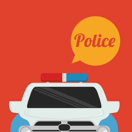 justice icon design over red background, vector illustrationのイラスト素材