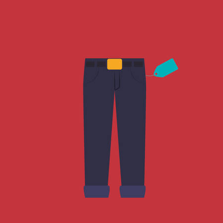 Shopping icon design over red background, vector illustrationのイラスト素材