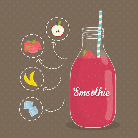 Smoothies digital design, vector illustration eps 10.のイラスト素材