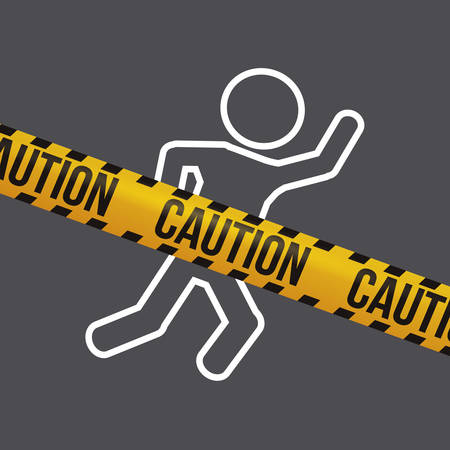 justice icon design over grey background, vector illustrationのイラスト素材