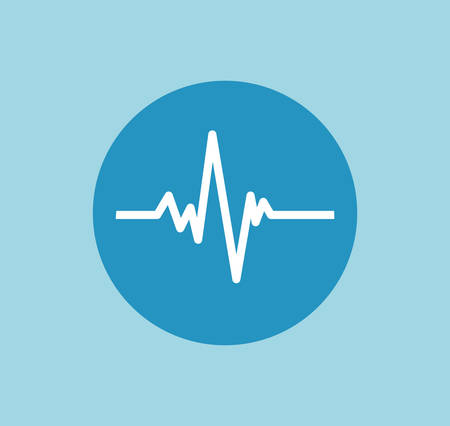 Medical design over blue background, vector illustrationのイラスト素材