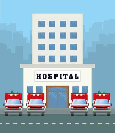 Medical design over blue background, vector illustrationのイラスト素材