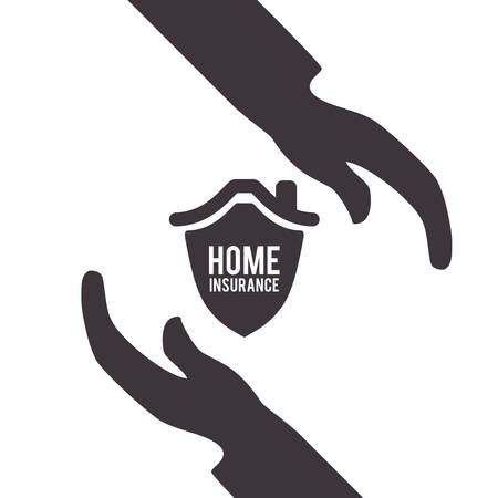 Insurance design over white background, vector illustrationのイラスト素材