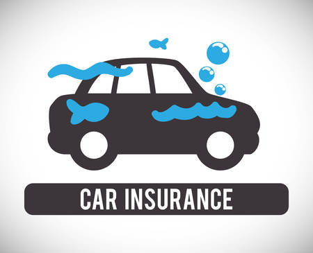 Insurance design over white background, vector illustrationのイラスト素材