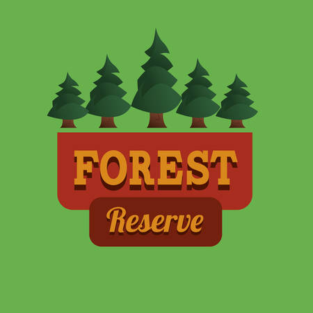 Tree design over green background, vector illustrationのイラスト素材