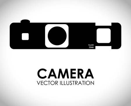 Camera design over white background, vector illustrationのイラスト素材