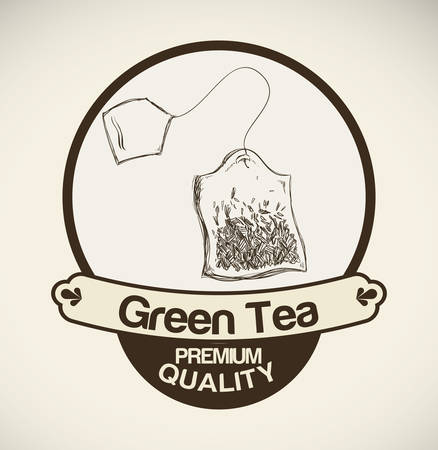 Tea time digital design, vector illustration 10 eps graphicのイラスト素材