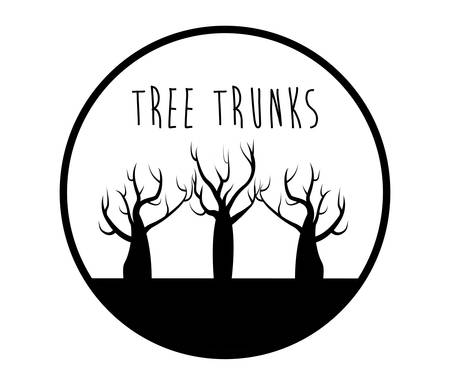 Tree design over white background, vector illustrationのイラスト素材