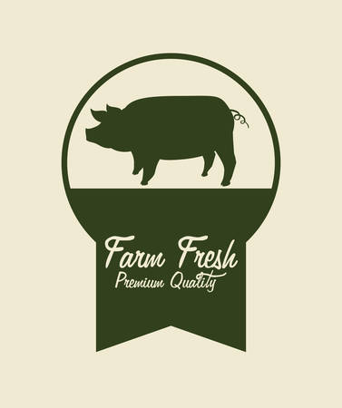 Farm Fresh digital design, vector illustration 10 eps graphicのイラスト素材