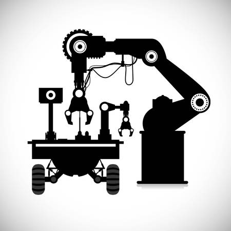 Robot digital design, vector illustration 10 eps graphicのイラスト素材