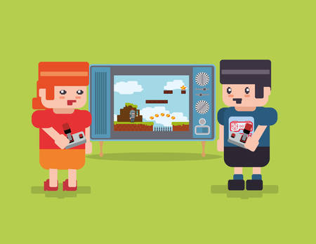 Video games digital design, vector illustration 10 eps graphicのイラスト素材