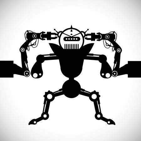 Robot digital design, vector illustration 10 eps graphicのイラスト素材