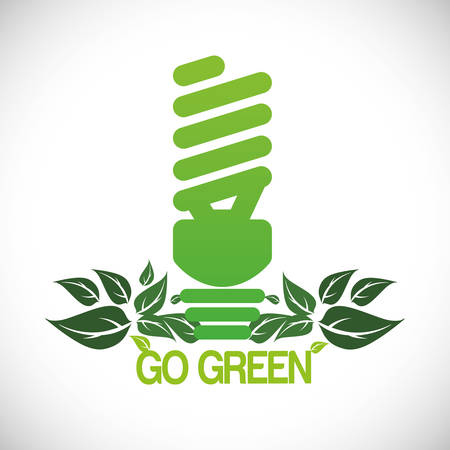 Go green digital design, vector illustration eps 10.のイラスト素材