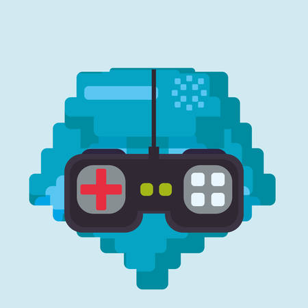Video games digital design, vector illustration 10 eps graphic