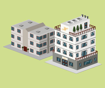 Hotel digital design, vector illustration eps 10.のイラスト素材