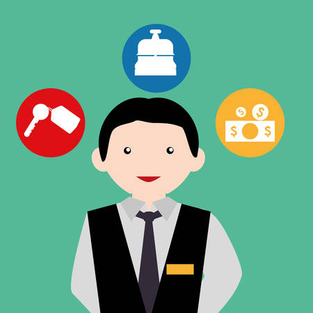 Hotel digital design, vector illustration eps 10.のイラスト素材