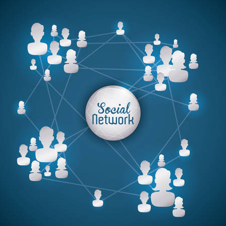 Social network design, vector illustration eps 10.のイラスト素材