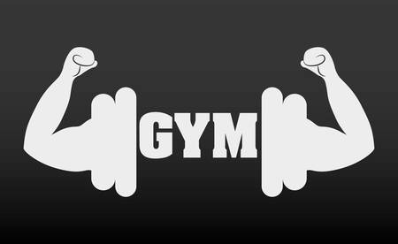 Gym digital design, vector ilustration eps 10.のイラスト素材