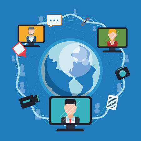 Social network design, vector illustration eps 10.のイラスト素材