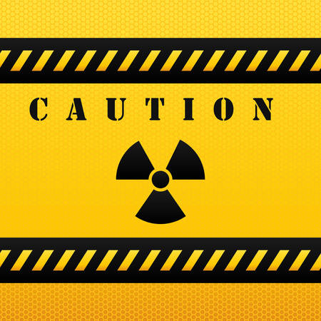 Caution design over yellow background, vector illustration.のイラスト素材