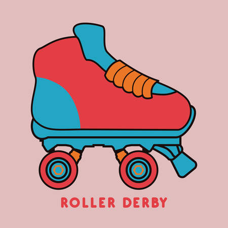 Skates digital design, vector illustration  のイラスト素材