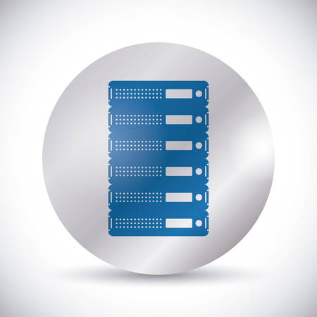 Web hosting digital design, vector illustration のイラスト素材