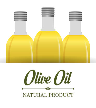 Olive oil design over white background, vector illustration.のイラスト素材