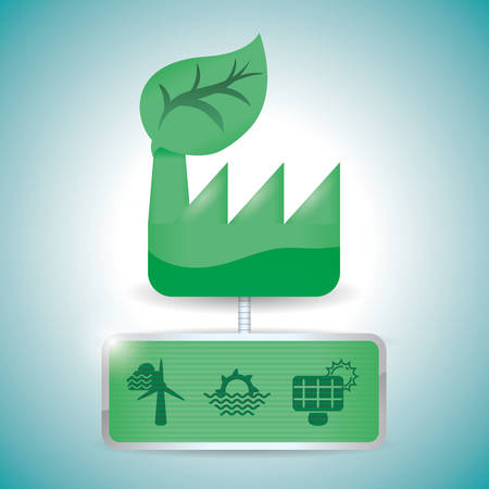Green energy design, vector illustration のイラスト素材