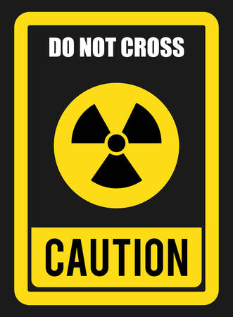 Caution design over gray background, vector illustration.のイラスト素材