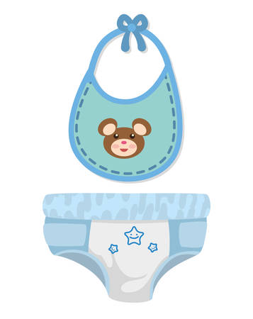 Baby shower digital design, vector illustration 10 eps graphicのイラスト素材