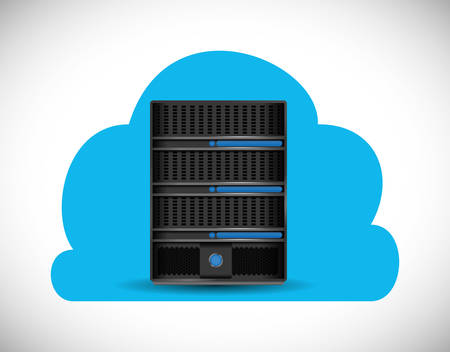 Cloud Computing digital design, vector illustration 10 eps graphicのイラスト素材