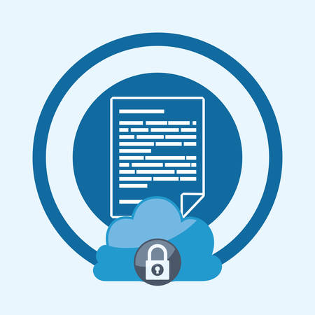 Cloud Computing digital designのイラスト素材