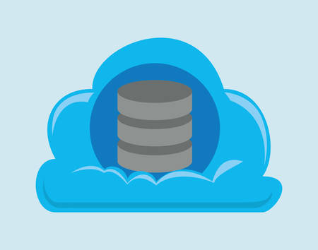 Cloud Computing digital design, vector illustration 10 eps graphicのイラスト素材