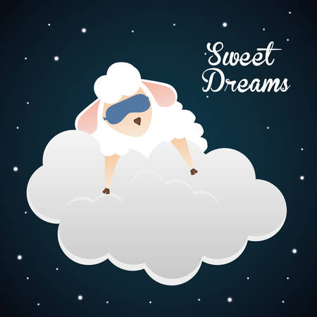 Sweet dreams design, vector illustration eps 10.のイラスト素材