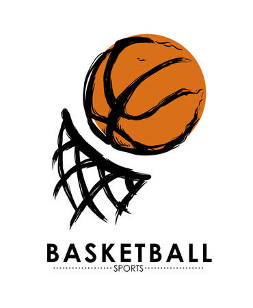 Basketball digital design, vector illustration 10 eps graphicのイラスト素材