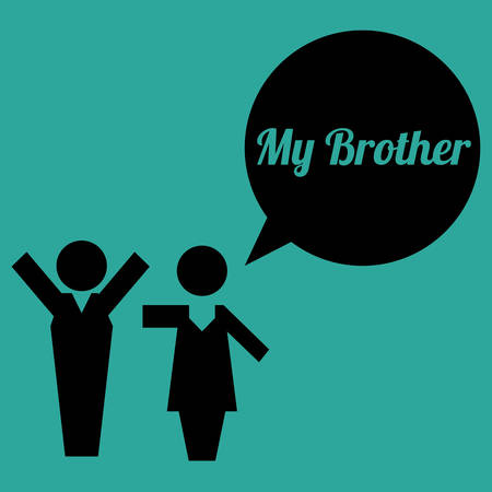 Family digital design, vector illustration 10 eps graphicのイラスト素材