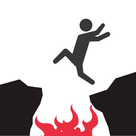 Jumping digital design, vector illustration 10 eps graphicのイラスト素材