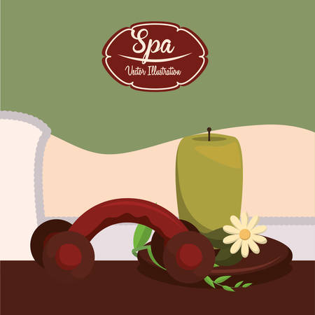 Spa Center design, vector illustration 10 eps graphicのイラスト素材