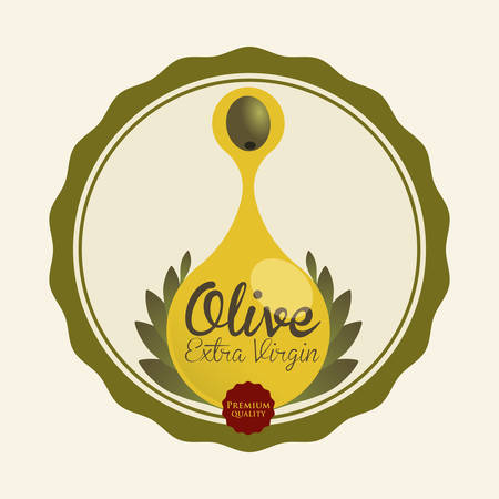 Olive Oil digital design, vector illustration 10 eps graphicのイラスト素材