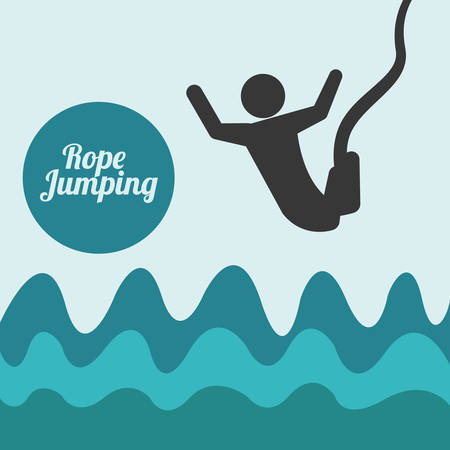 Jumping digital design, vector illustration 10 eps graphicのイラスト素材