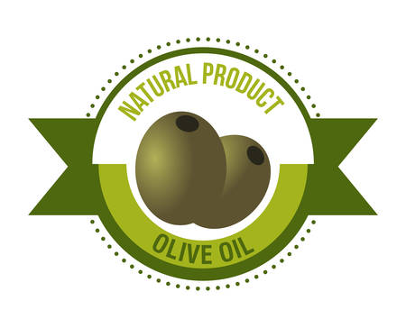 Olive Oil digital design, vector illustration 10 eps graphicのイラスト素材