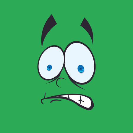 Cartoon face digital design, vector illustration 10 eps graphicのイラスト素材