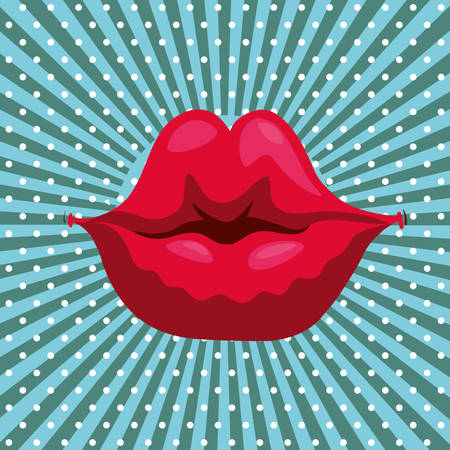 Mouth digital design, vector illustration 10 eps graphicのイラスト素材