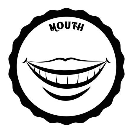 Mouth digital design, vector illustration 10 eps graphicのイラスト素材