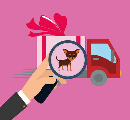 Pet care digital design, vector illustration 10 eps graphicのイラスト素材