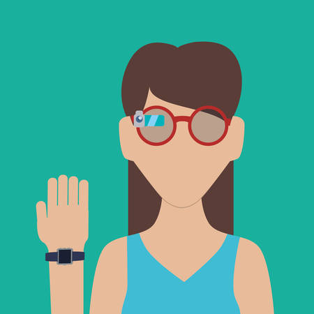Wearable Technology digital design, vector illustration 10 eps graphicのイラスト素材