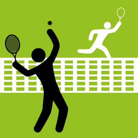 Tennis digital design, vector illustration 10 eps graphicのイラスト素材