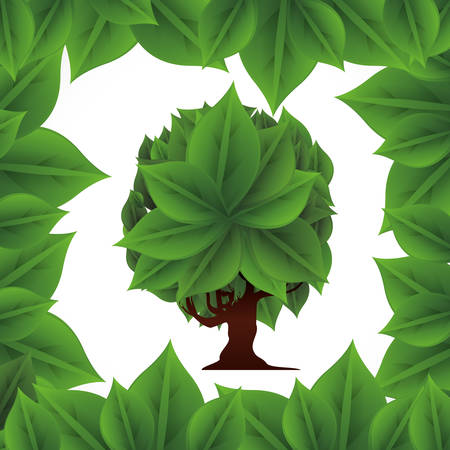Think green digital design, vector illustration 10 eps graphicのイラスト素材