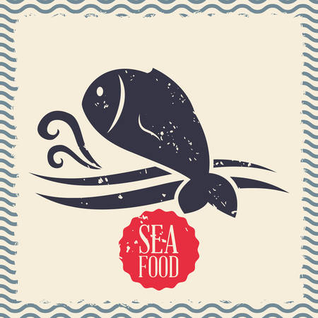 Fish digital design, vector illustration 10 eps graphicのイラスト素材