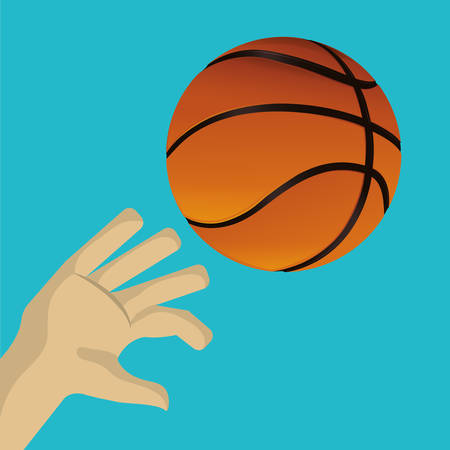 Basketball digital design, vector illustration 10 eps graphicのイラスト素材